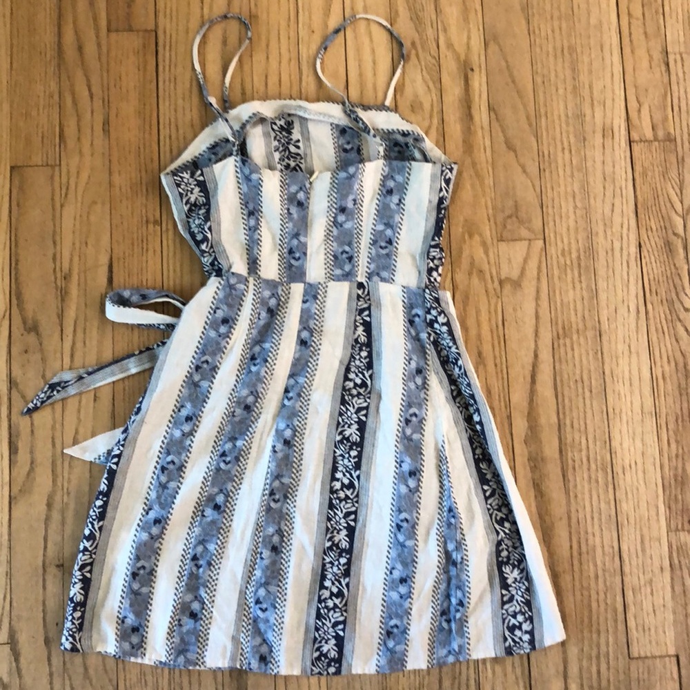 Princess Polly Voyage Mini Wrap Dress: - Picture 5 of 7